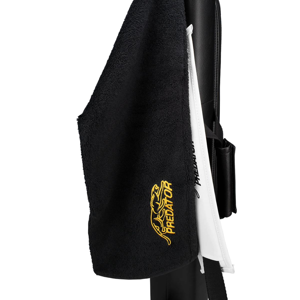 Predator Black Towel Clipped To A Case