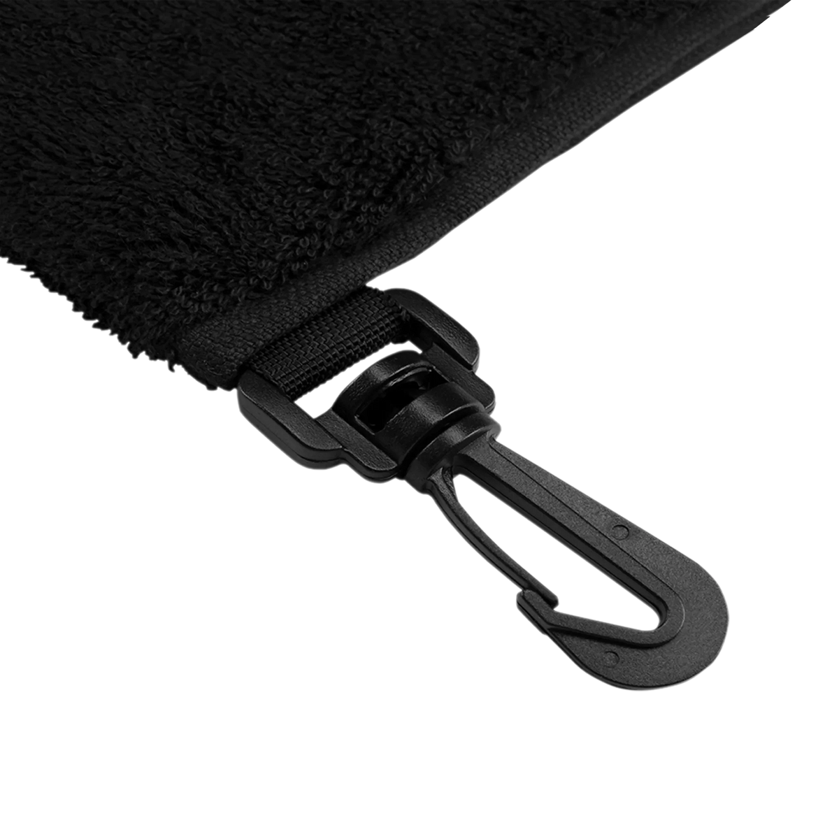 Black CSI towel with black clip