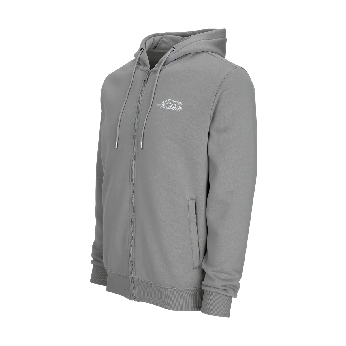 Predator Grey Zip Up Hoodie Right