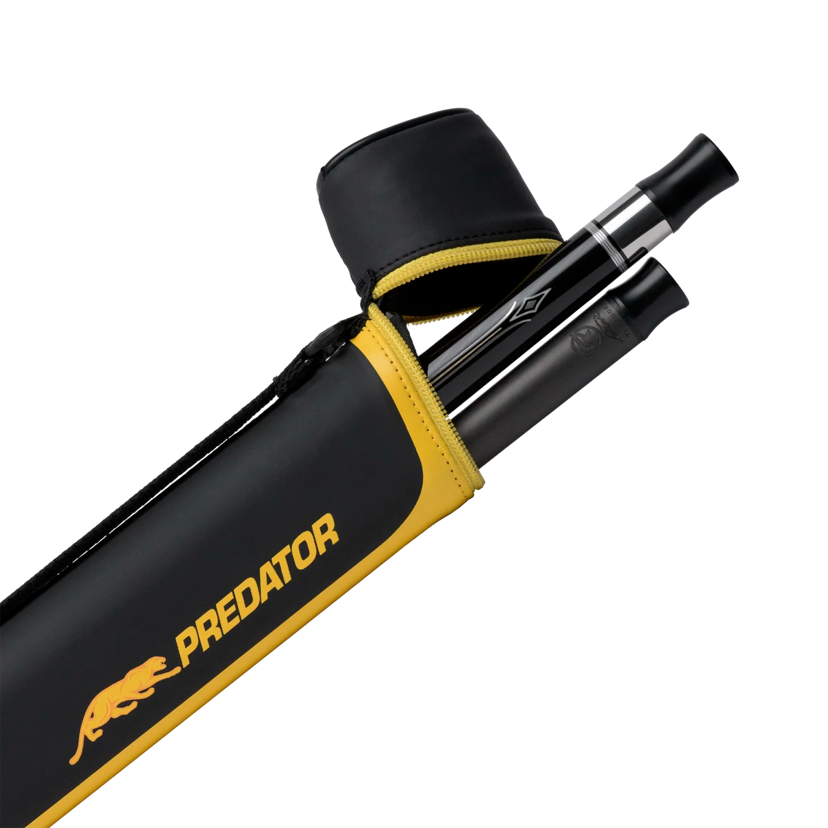 Predator 1x1 Black and Yellow Cue Case Opened