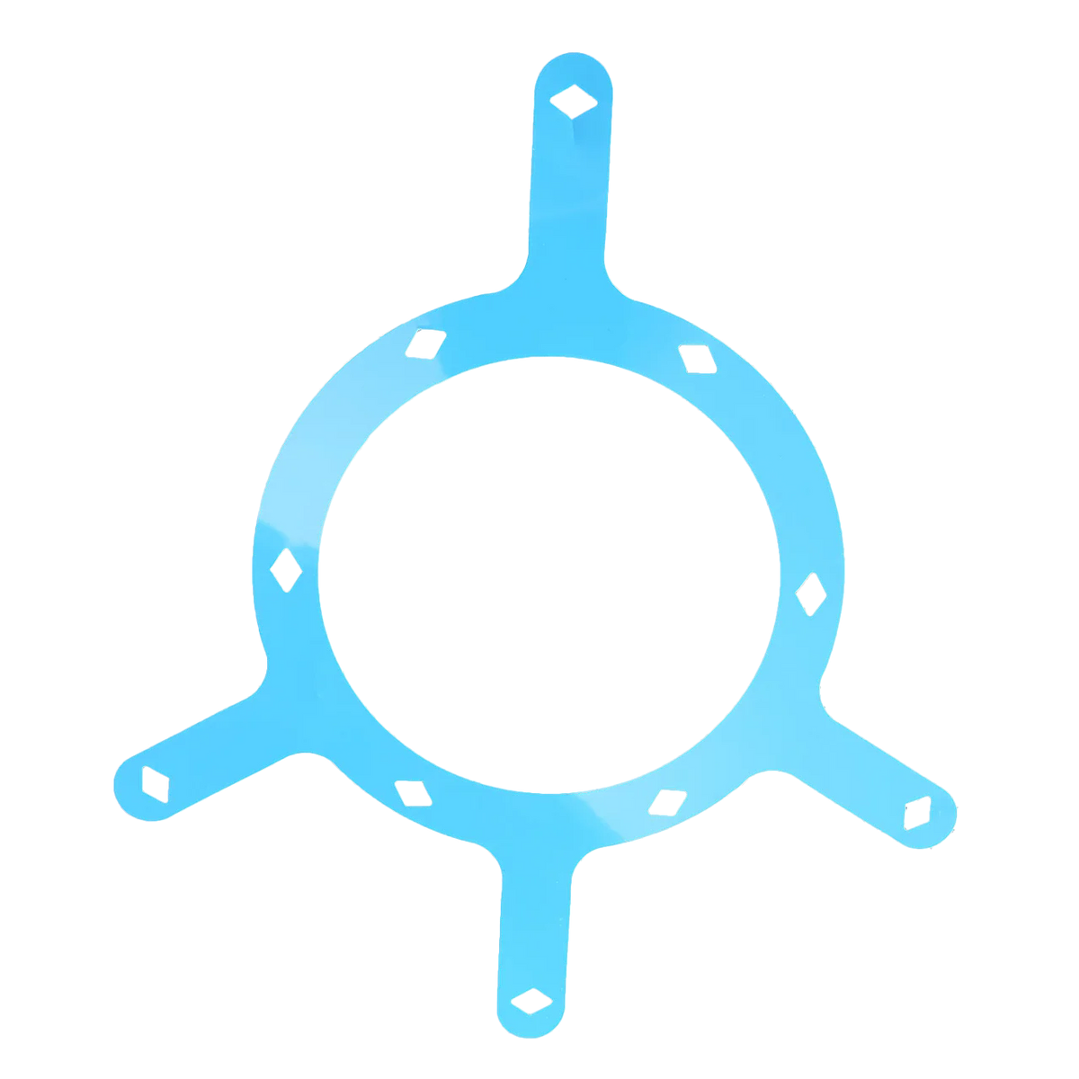 Blue 9 and 10-Ball Racking Template With Diamond Cutouts