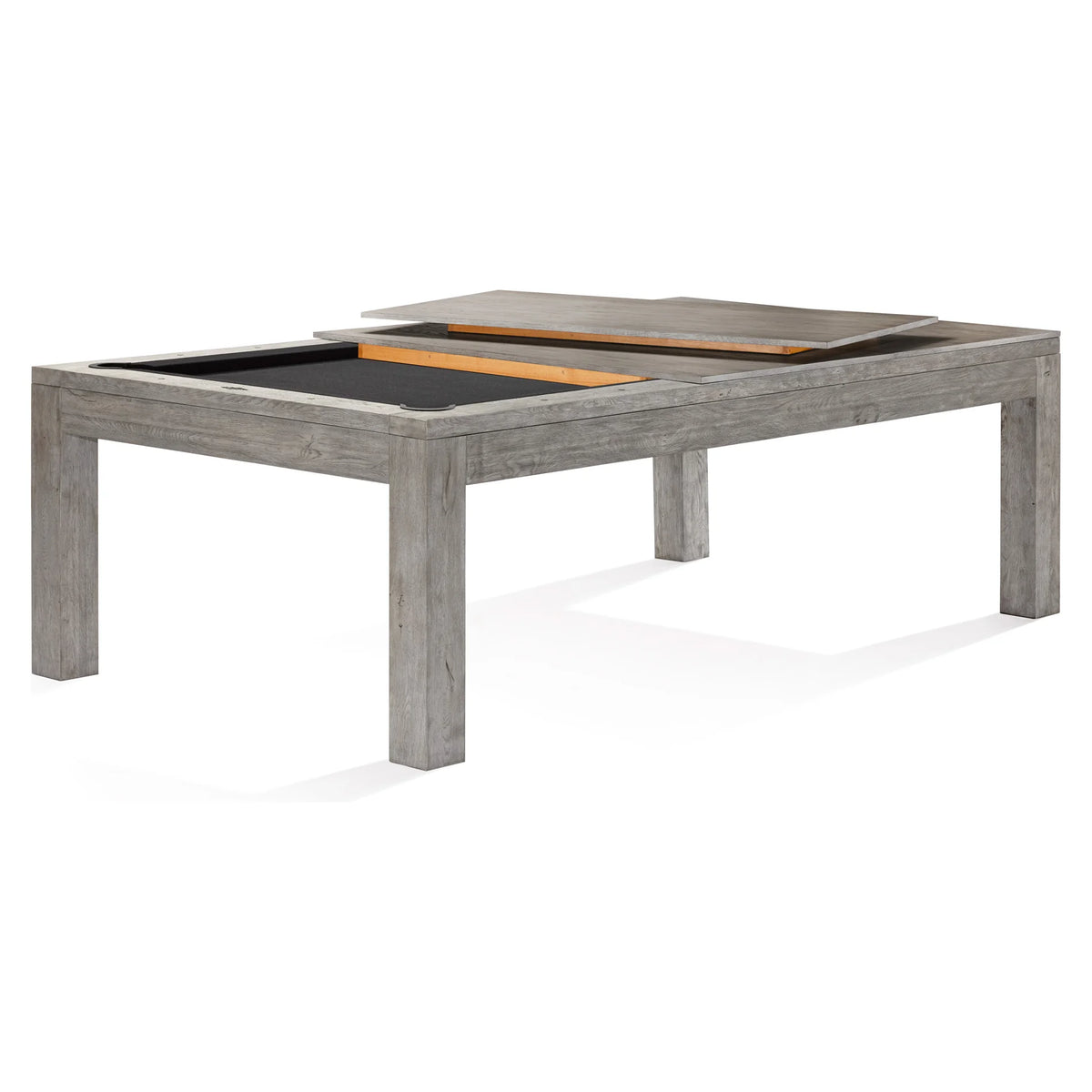 Brunswick Sanibel Billiard Dining Room Table Open Top Rustic Grey