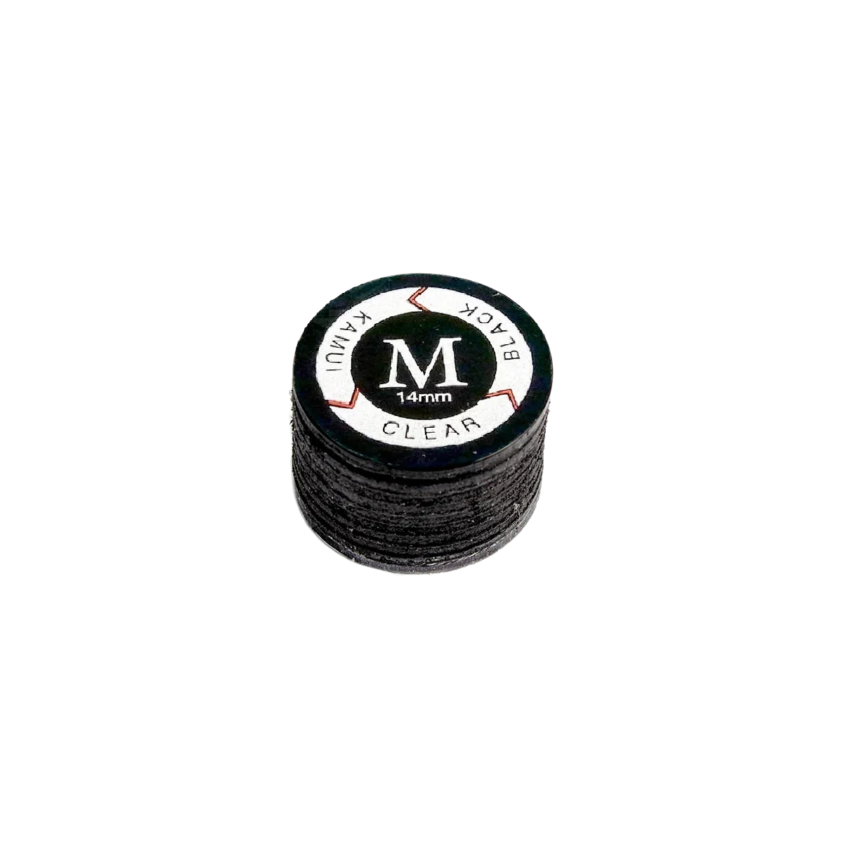 Kamui Clear Black Medium 14 mm Layered Cue Tip