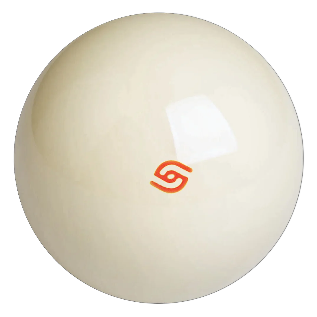 Aramith Super Pro White Cue Ball with Red Aramith Logo, 57.2 mm