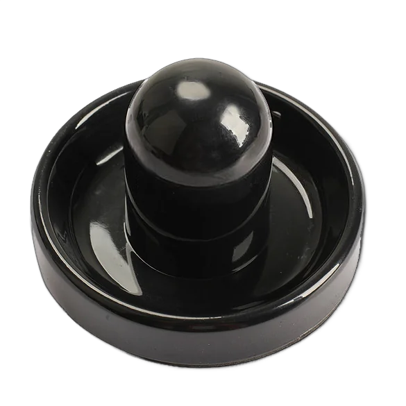 Black V-Force Air Hockey Mallet, 95 mm, with Round Handle