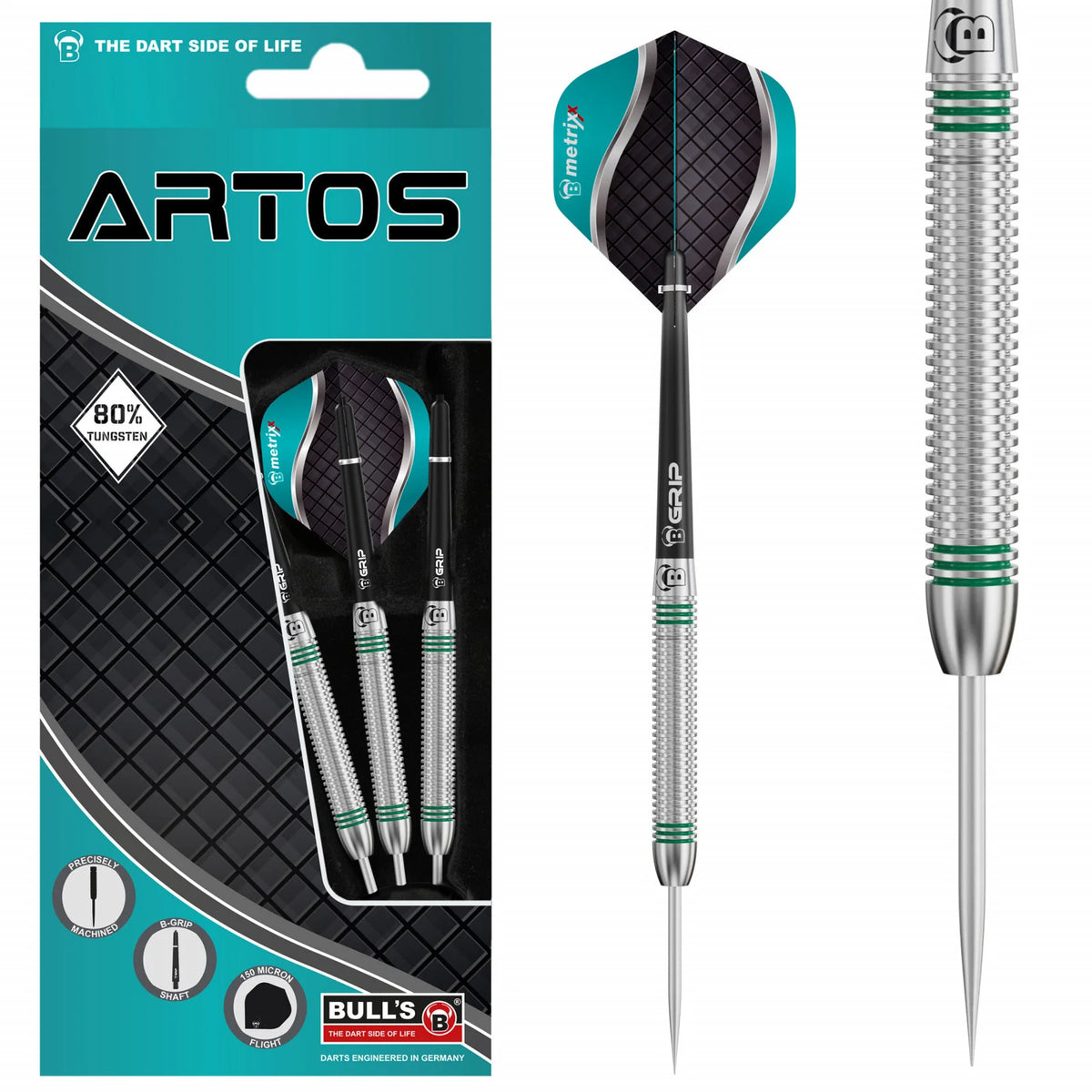 Bull's Artos Mint 24g Steel Dart Set
