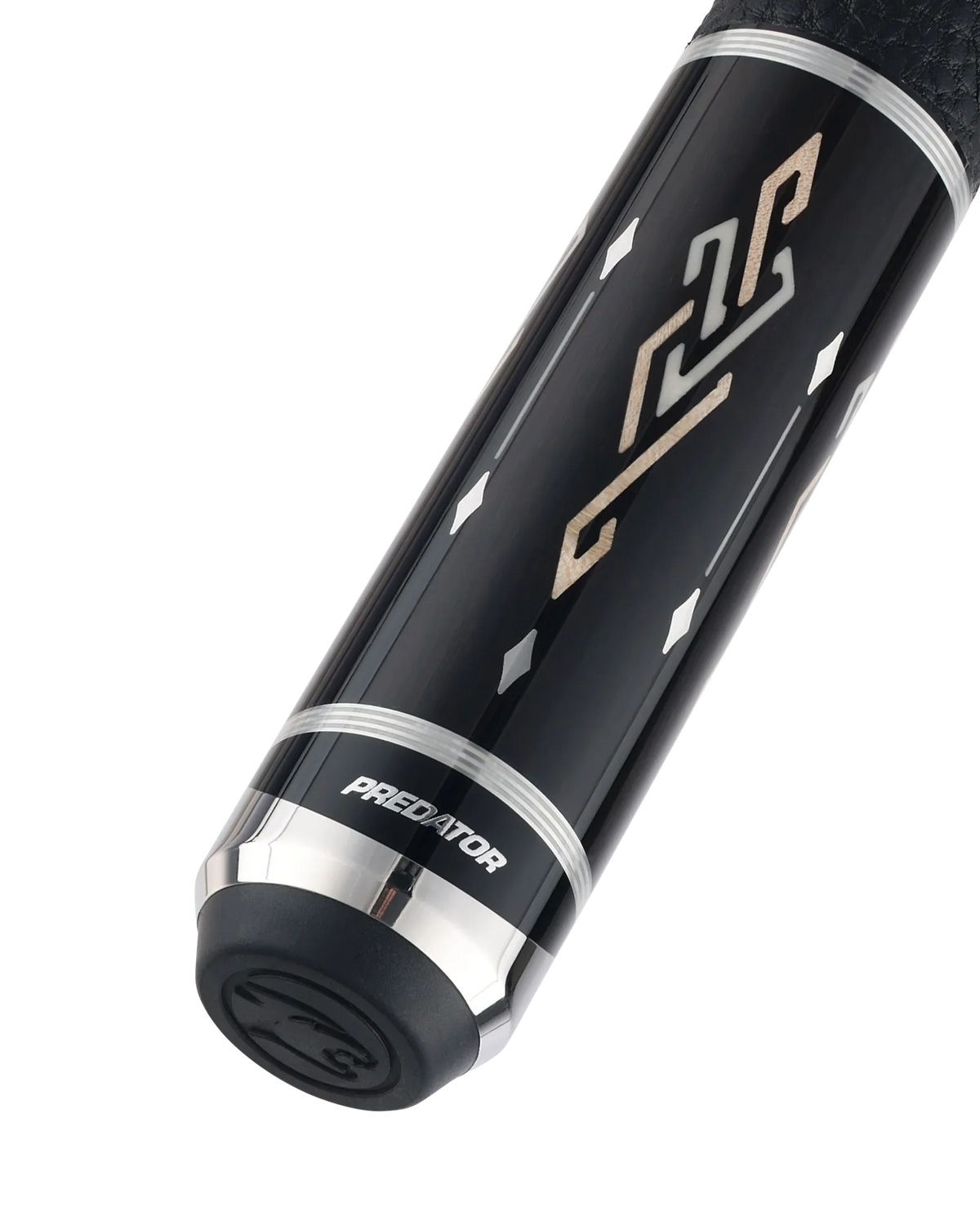 Blak5 1 Pool Cue Leather Wrap Butt With Predator Brand Mark
