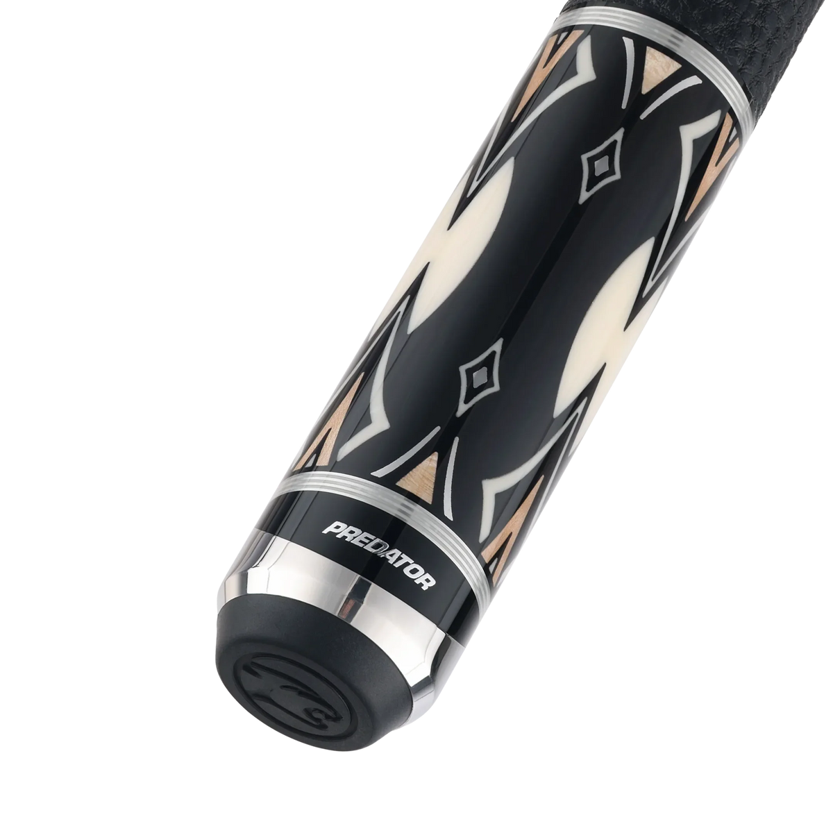 Blak5 3 Pool Cue Leather Wrap Butt With Predator Brand Mark