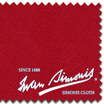 Iwan Simonis Red Billiard Table Cloth Swatch