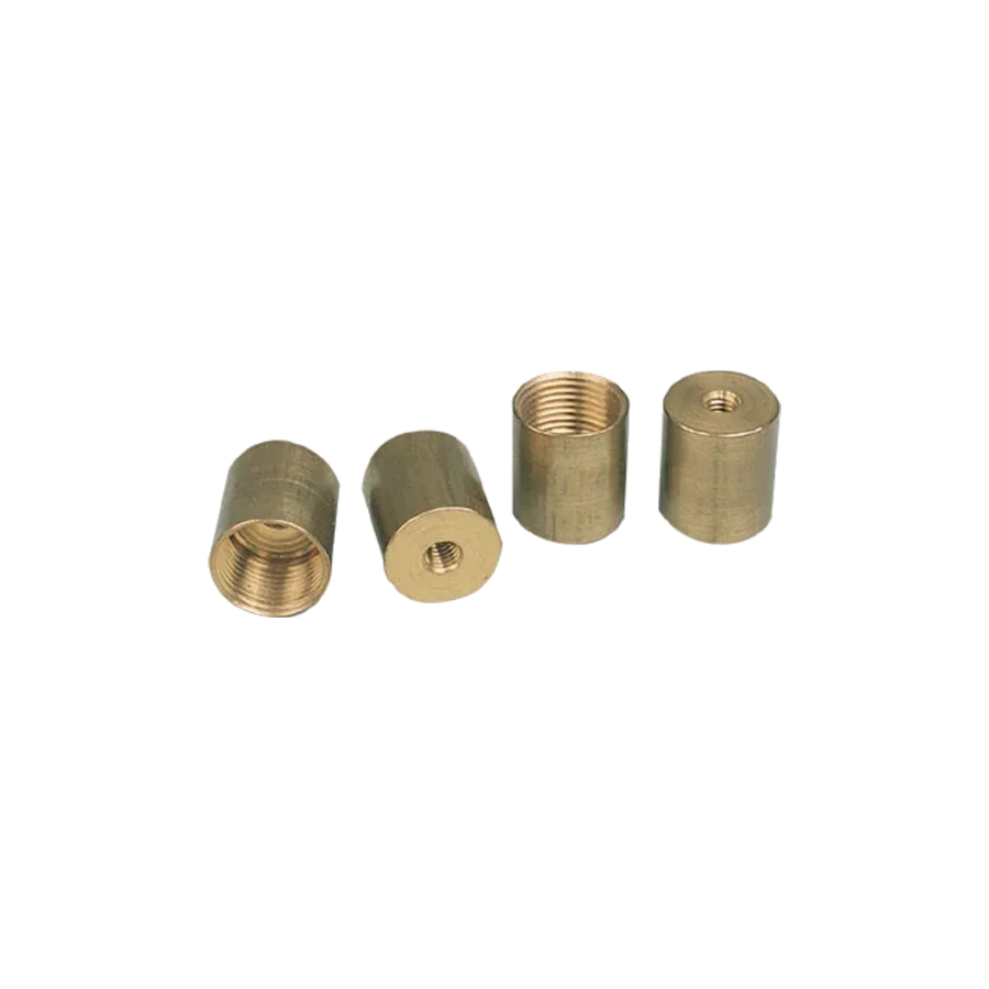 Four Brass Threaded Ferrule Inserts