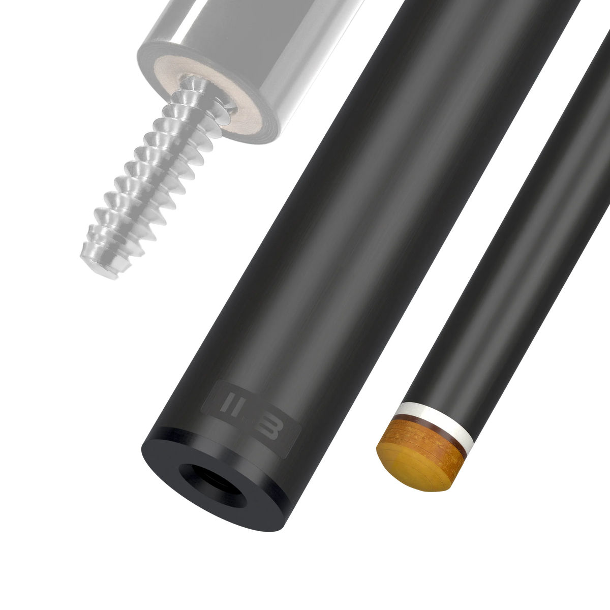 11.8 mm 3/8x10 Joint White Vault Plate REVO Carbon Fiber Pool Shaft