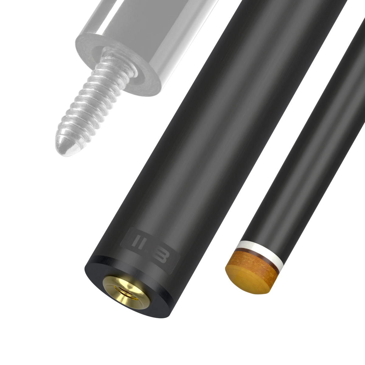 11.8 mm 5/16x14 Joint White Vault Plate REVO Carbon Fiber Pool Shaft