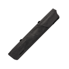 Dark grey rectangular pool cue case with black PREDATOR branding