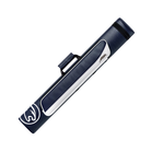 Blue and White Roadline 2x4 Hard Pool Cue Case Angled