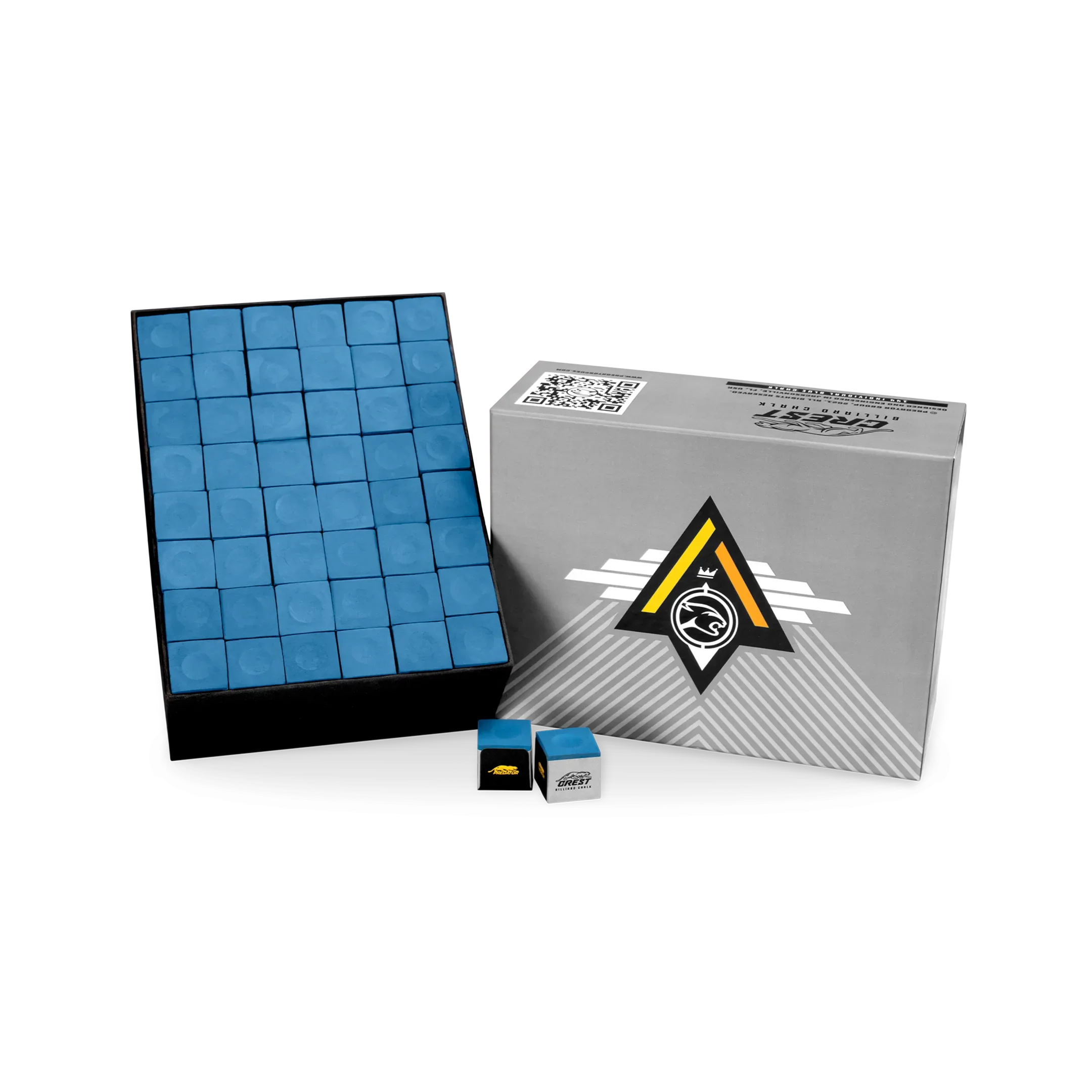 Predator Crest Billiard Chalk - Gross Box of 144 pcs