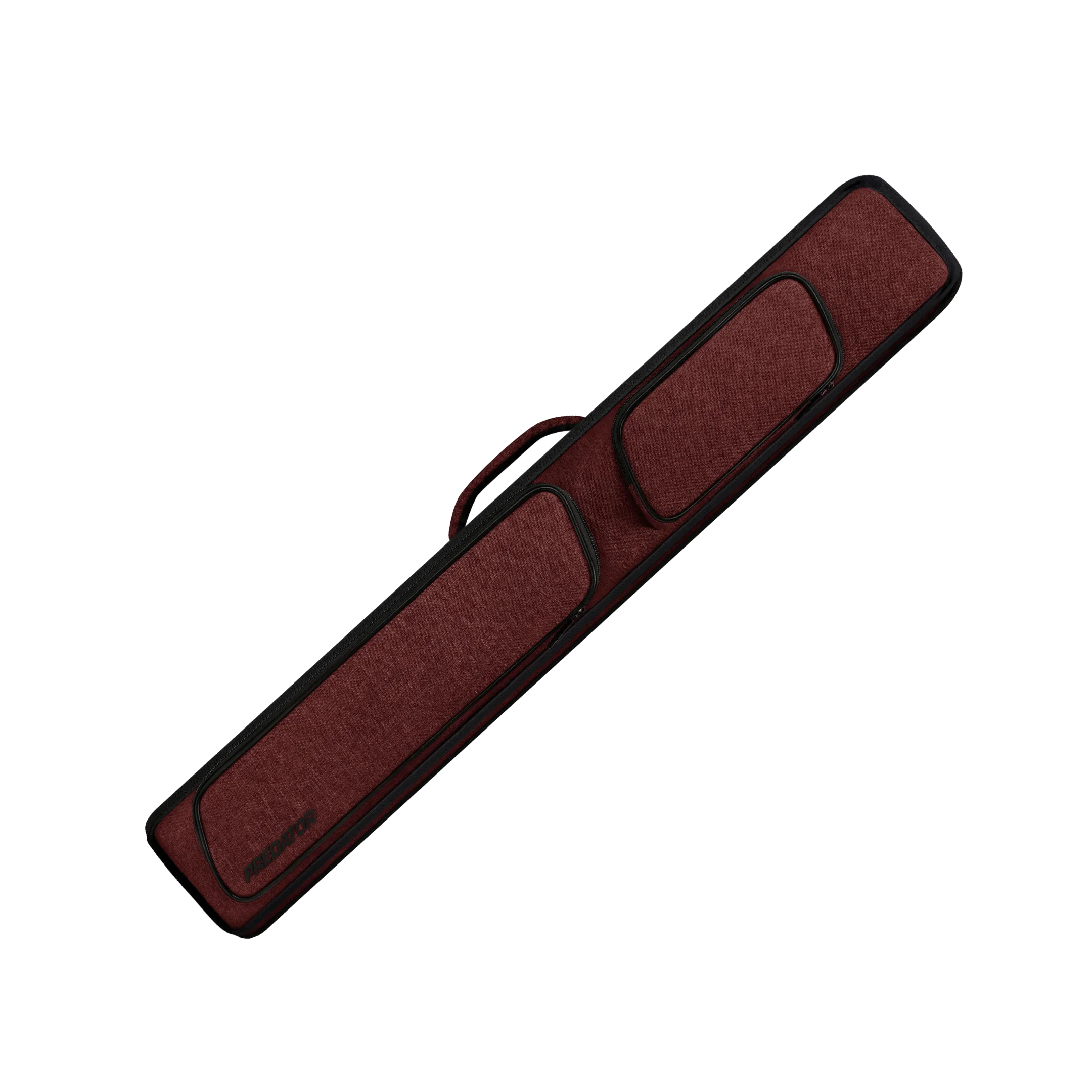 Metro Red 3x5 pool cue case angled