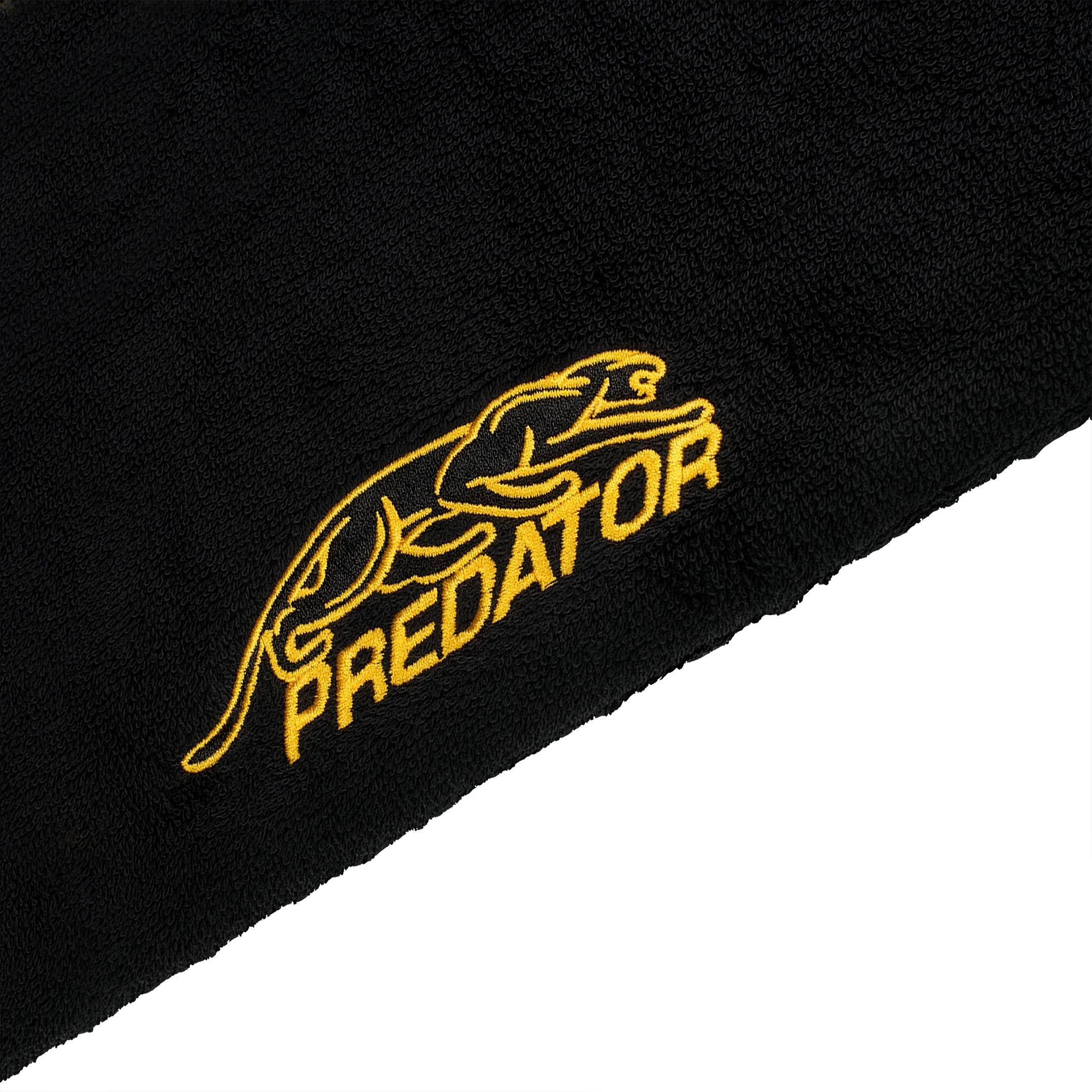 Predator Black Towel With Yellow Branding