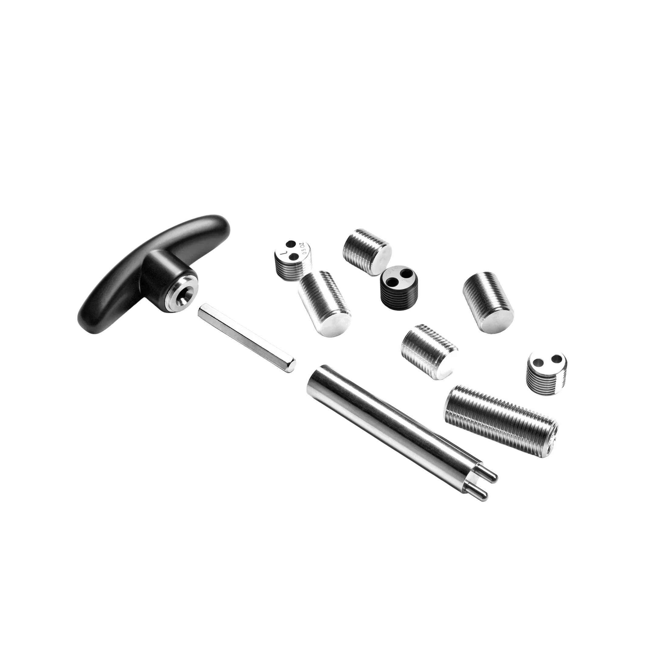 Set Of Metal Tools And Components