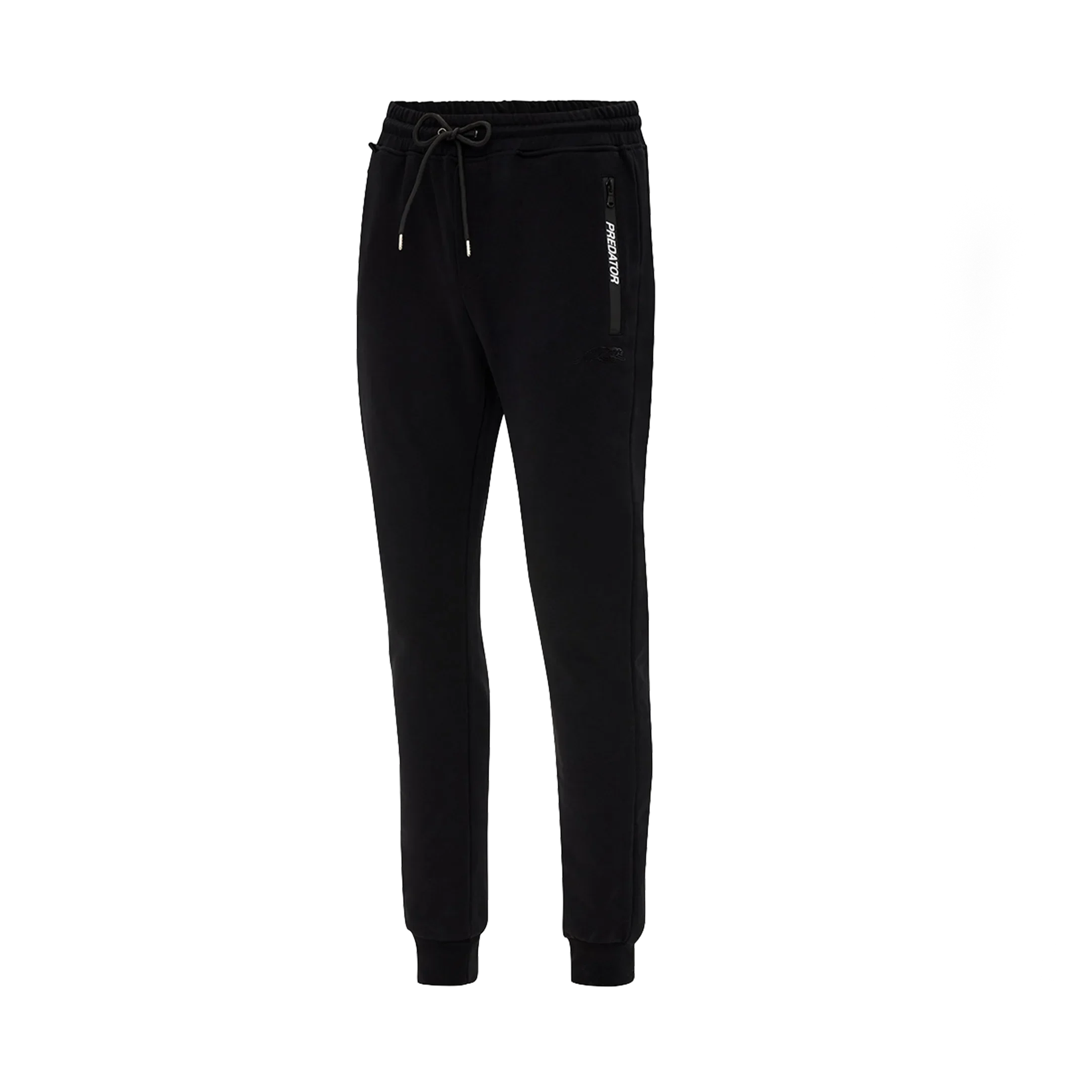 Black jogger pants with a PREDATOR branding