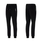 Black jogger pants with a white PREDATOR text