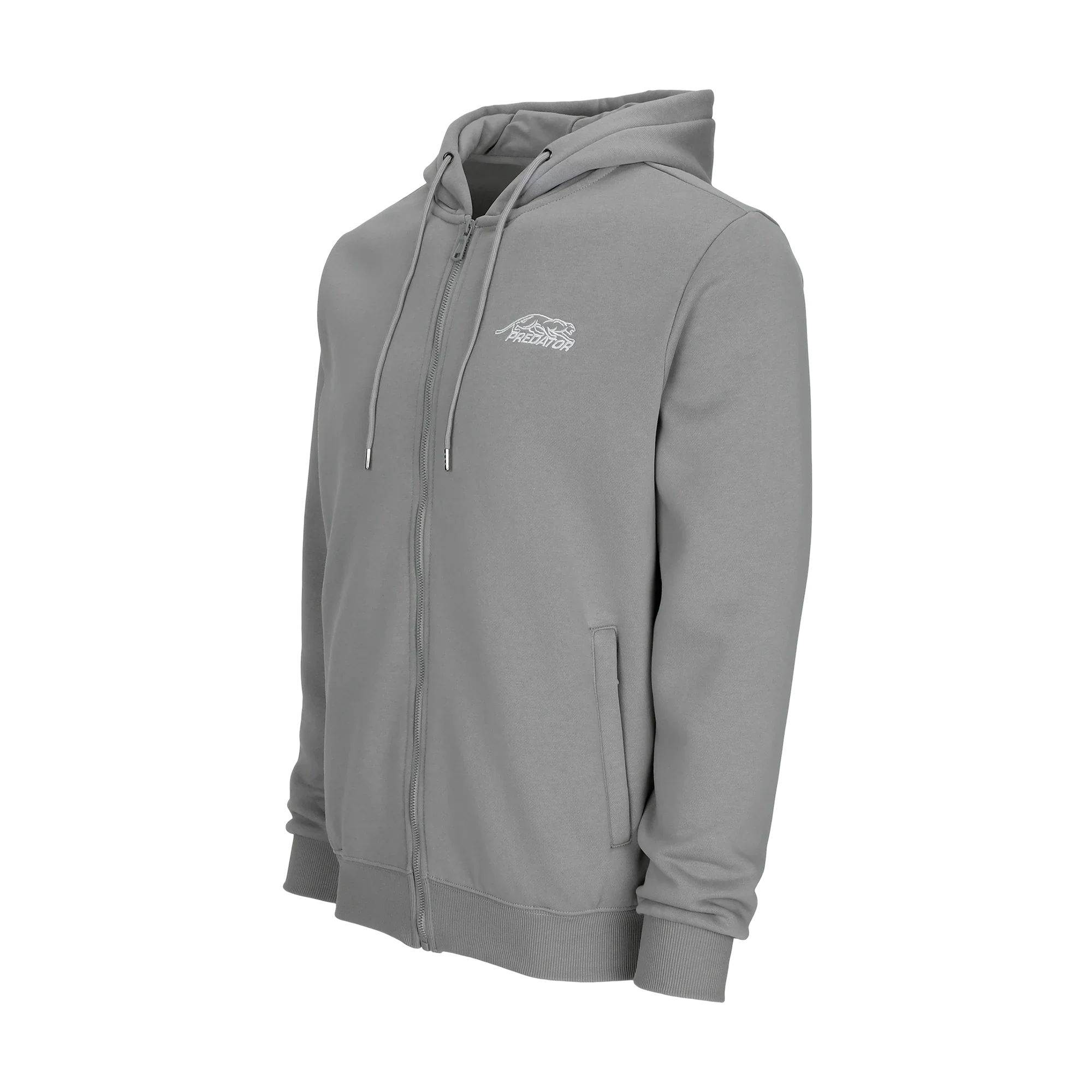 Predator Grey Zip Up Hoodie Right
