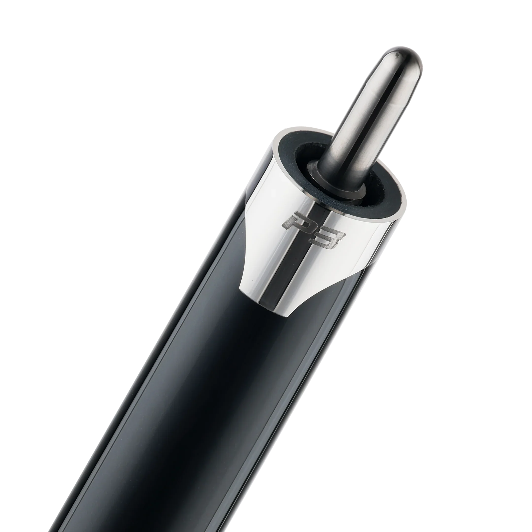 P3 Black Pool Cue Luxe Leather Wrap Uni-Loc Pin