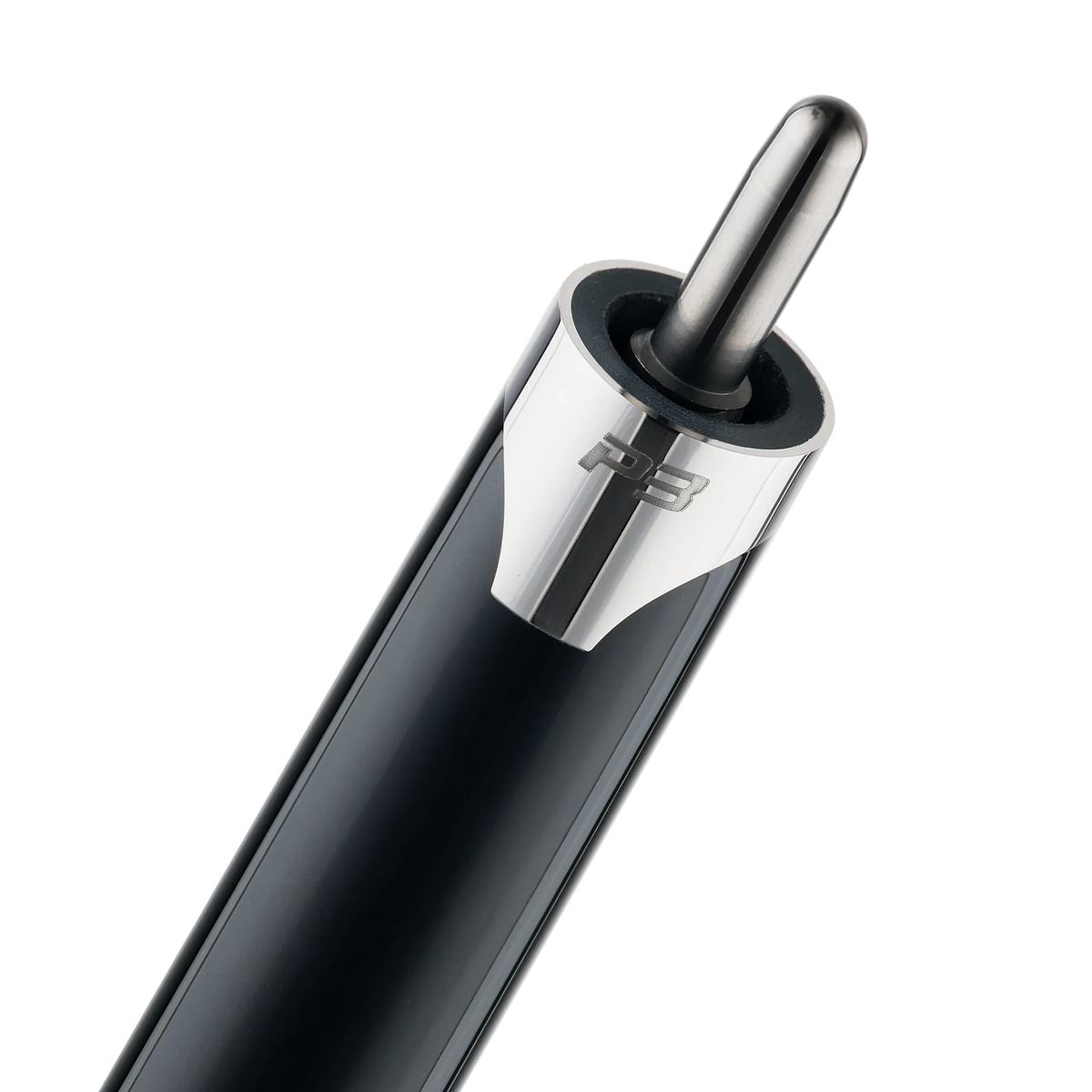 P3 Black Pool Cue Luxe Leather Wrap Uni-Loc Pin