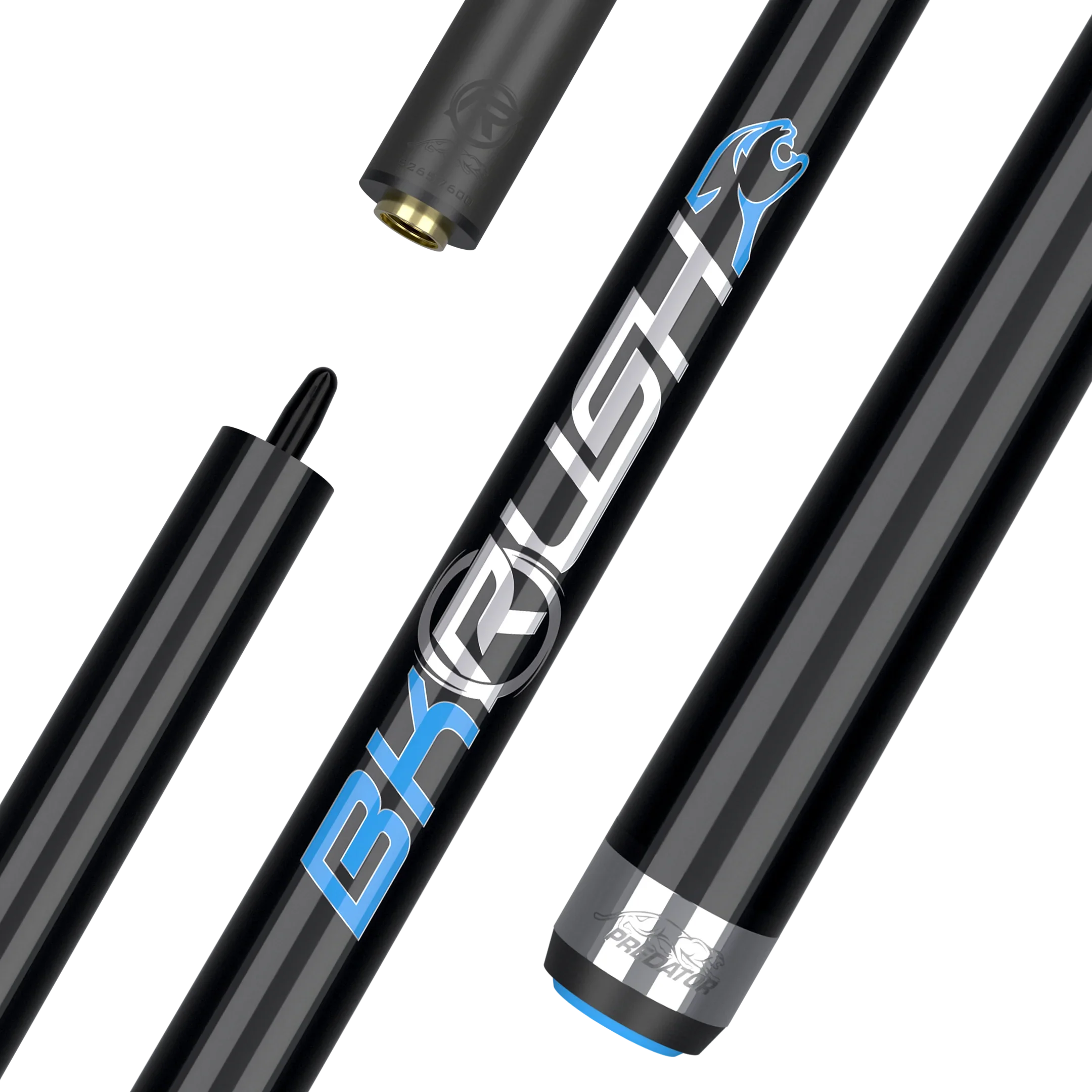 BKRush Break Cue Black No Wrap