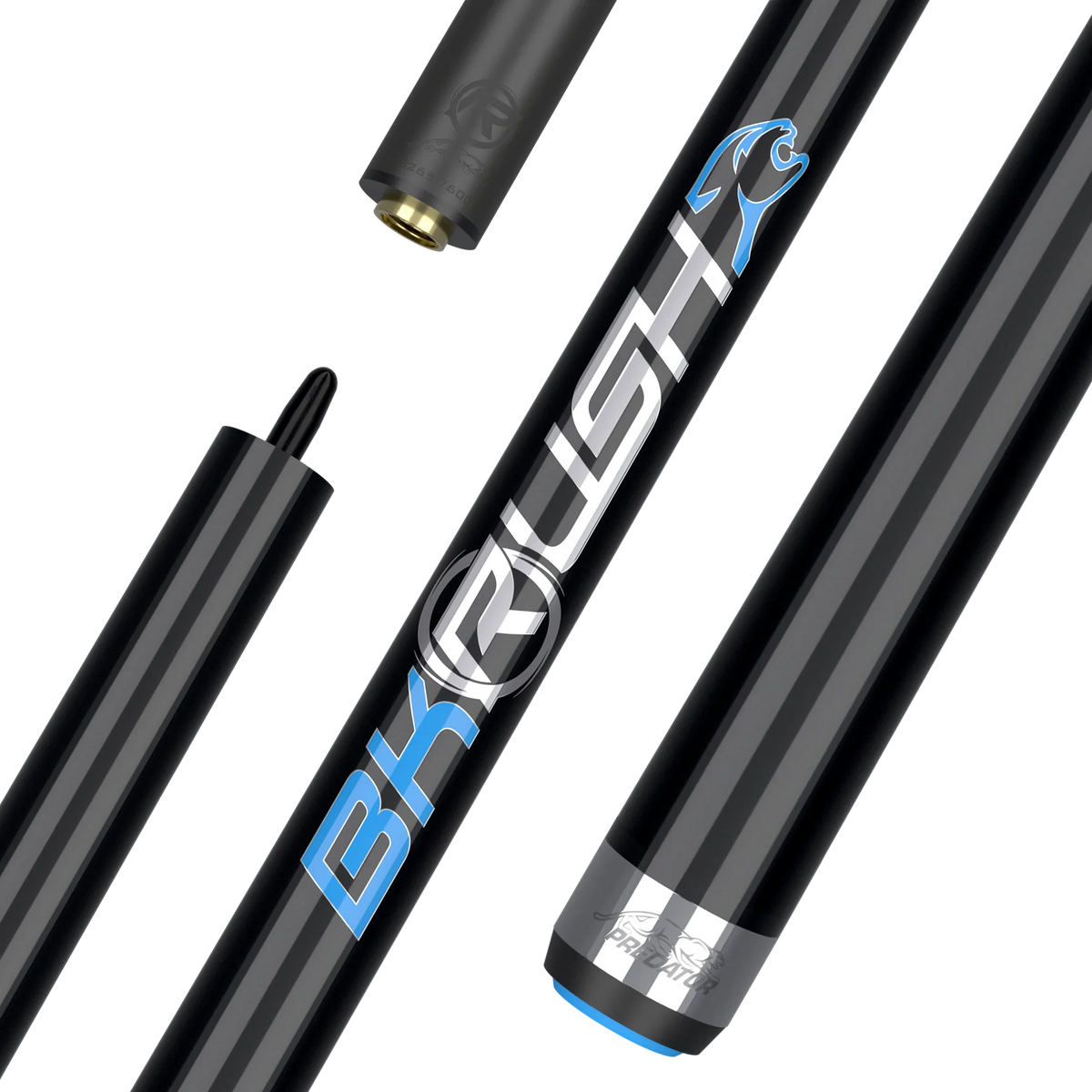 BKRush Break Cue Black No Wrap