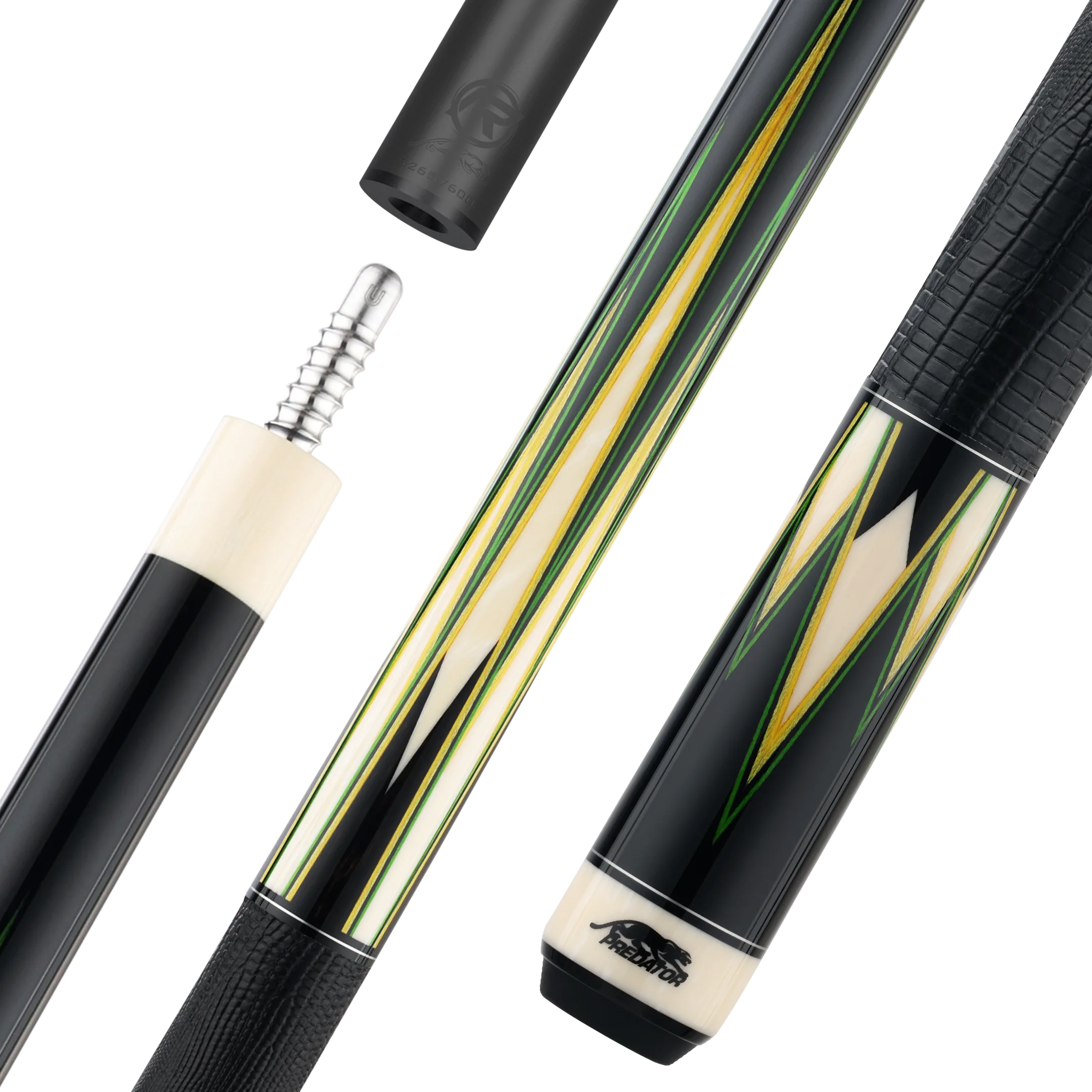 Limited Edition TS16 Pool Cue Green and Yellow