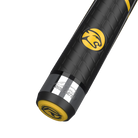 Predator BK Rush Signature Black/Yellow Sport Wrap Break Cue Butt With Brand Mark Rotated
