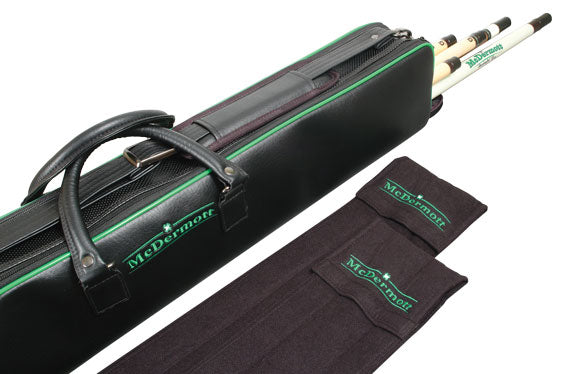 McDermott Soft Pool Cue Case Black 4x7 With Covers