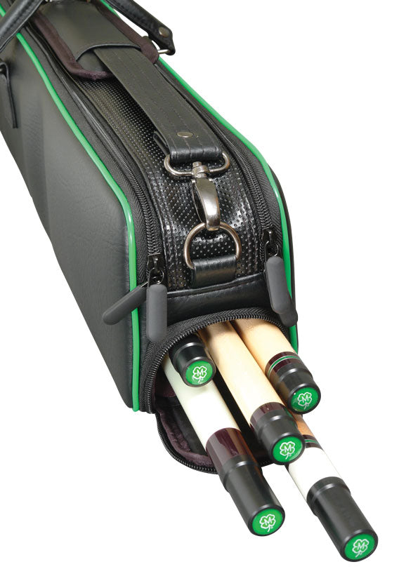 McDermott Soft Pool Cue Case Black 4x7 Front Open