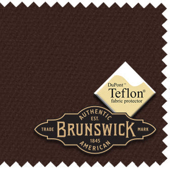Brunswick Chocolate Brown Billiard Table Cloth Swatch