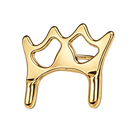De Luxe Brass Screw-On Bridge Head with Crown-Shaped Top and Two Legs