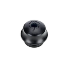 Black McDermott Rubber Bumper with Clover Logo and Centre Hole