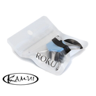 Kamui Roku Sky Blue Billiard Chalk in Clear Resealable Pouch with Kamui Logo
