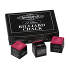 Brunswick Billiard Chalk, Cardinal Red, 12-Piece Box with Three Loose Cubes