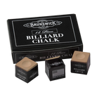 Brunswick Billiard Chalk, Tan, 12-Piece Box with Three Loose Cubes