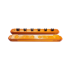 Antik Wall-Mounted Cue Rack In Chestnut Wood With Six Black Cue Clips