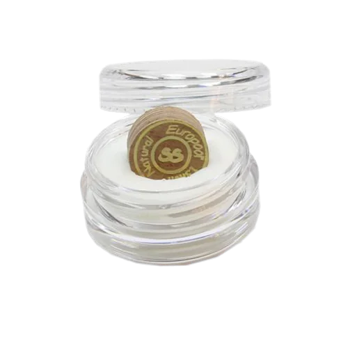 Europool 13 mm Super Soft Layered Cue Tip in a Clear Plastic Case