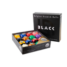 Aramith Tournament Black Pool Ball Set in Its Open Box With Duramith Technology Seal
