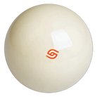 Aramith Super Pro White Cue Ball with Red Aramith Logo, 57.2 mm