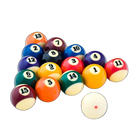 Aramith Super Pro Pool Balls in a Triangle Rack Shape with Cue Ball in Front