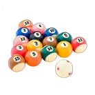 Aramith Super Pro TV Edition Pool Balls in a Triangle Shape with Red-Dot Cue Ball