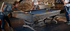People Playing At A Brunswick Birmingham 8ft Pool Table