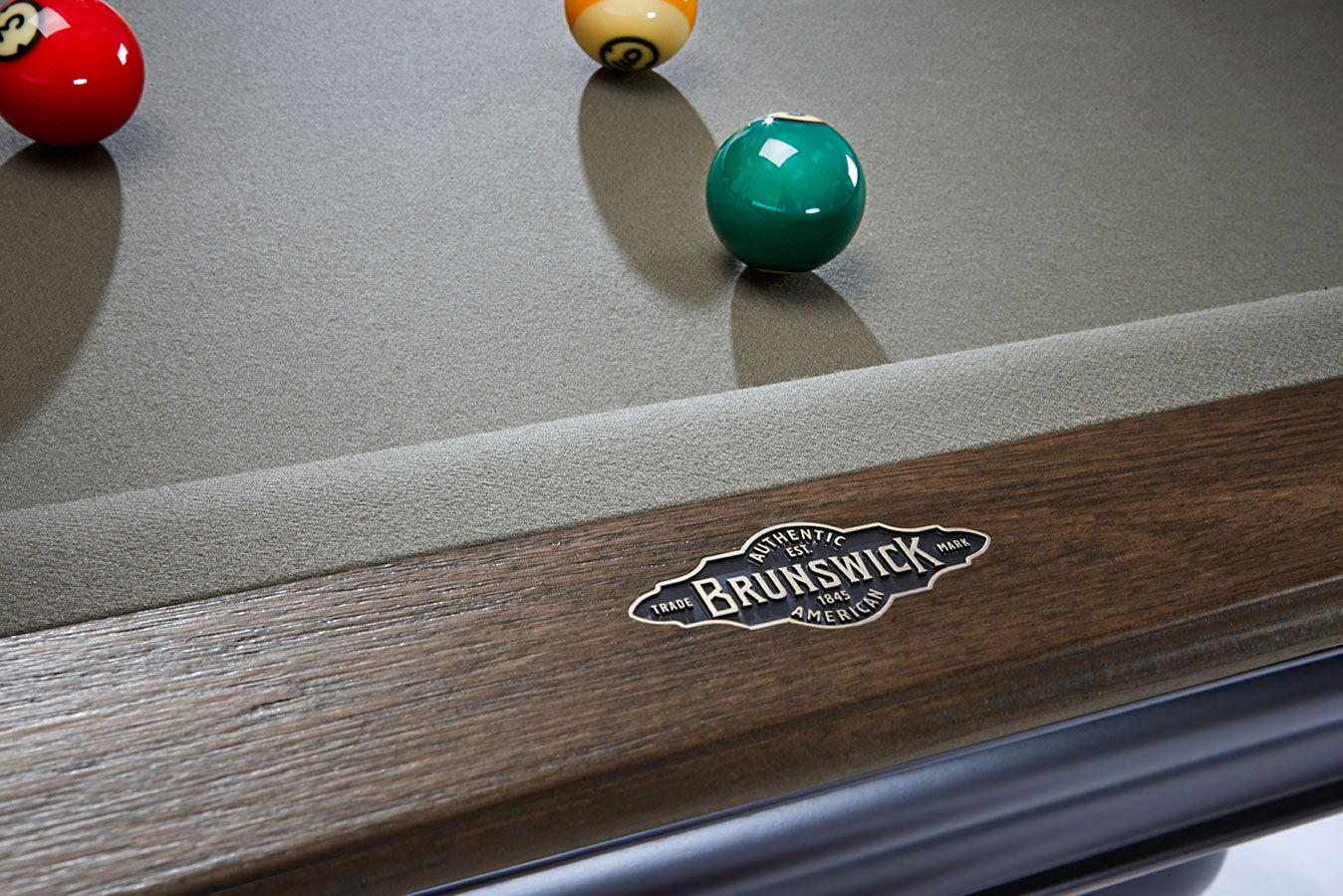 Glenwood 7ft Pool Table Black Matte and Coffee Tapered With Pool Balls