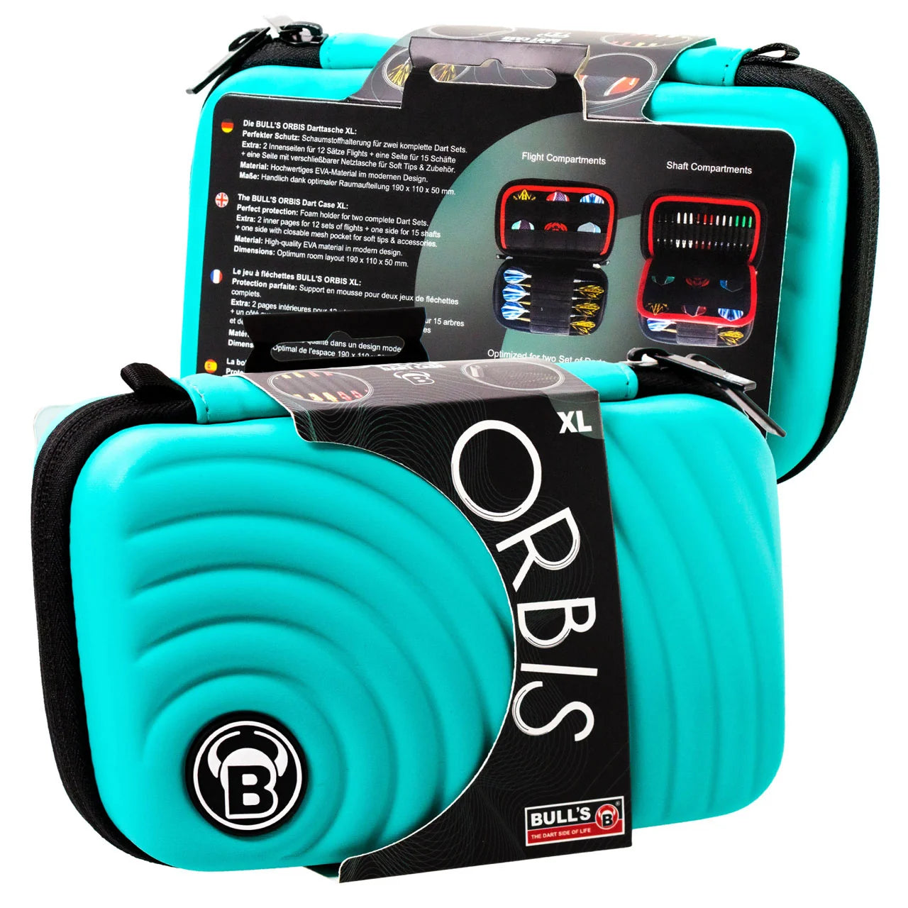 Bull's Orbis XL 6 Dart Case Mint In Packaging