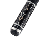Blak5 2 Pool Cue Leather Wrap Butt With Predator Brand Mark Rotated