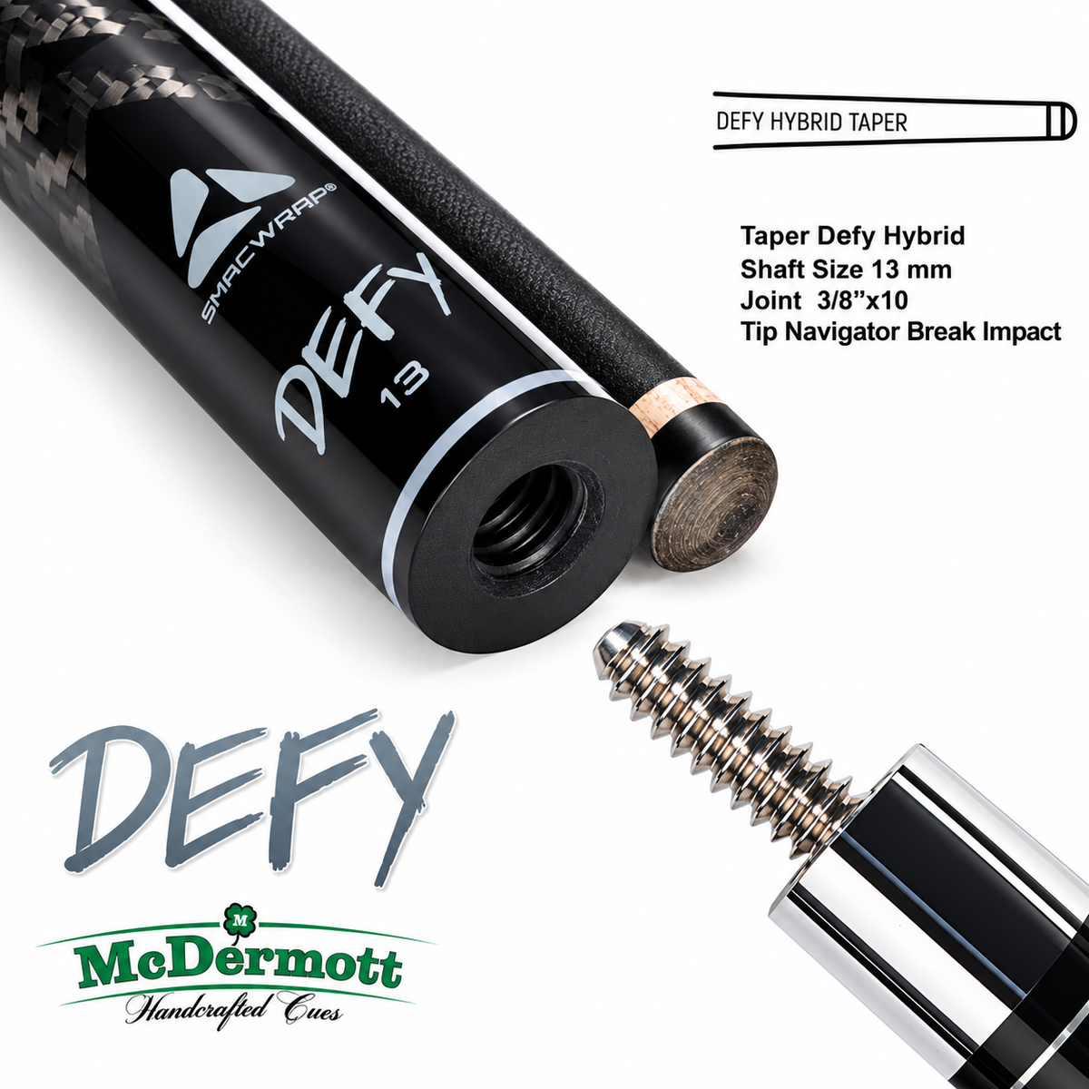 McDermott Defy 13MM Carbon Fiber Break Shaft Radial Joint